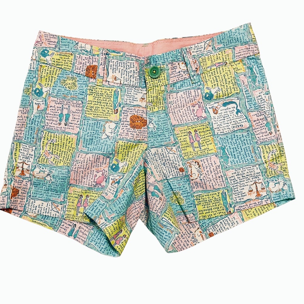 Lilly Pulitzer Written In The Stars Astrology Zodiac Callahan Shorts 0